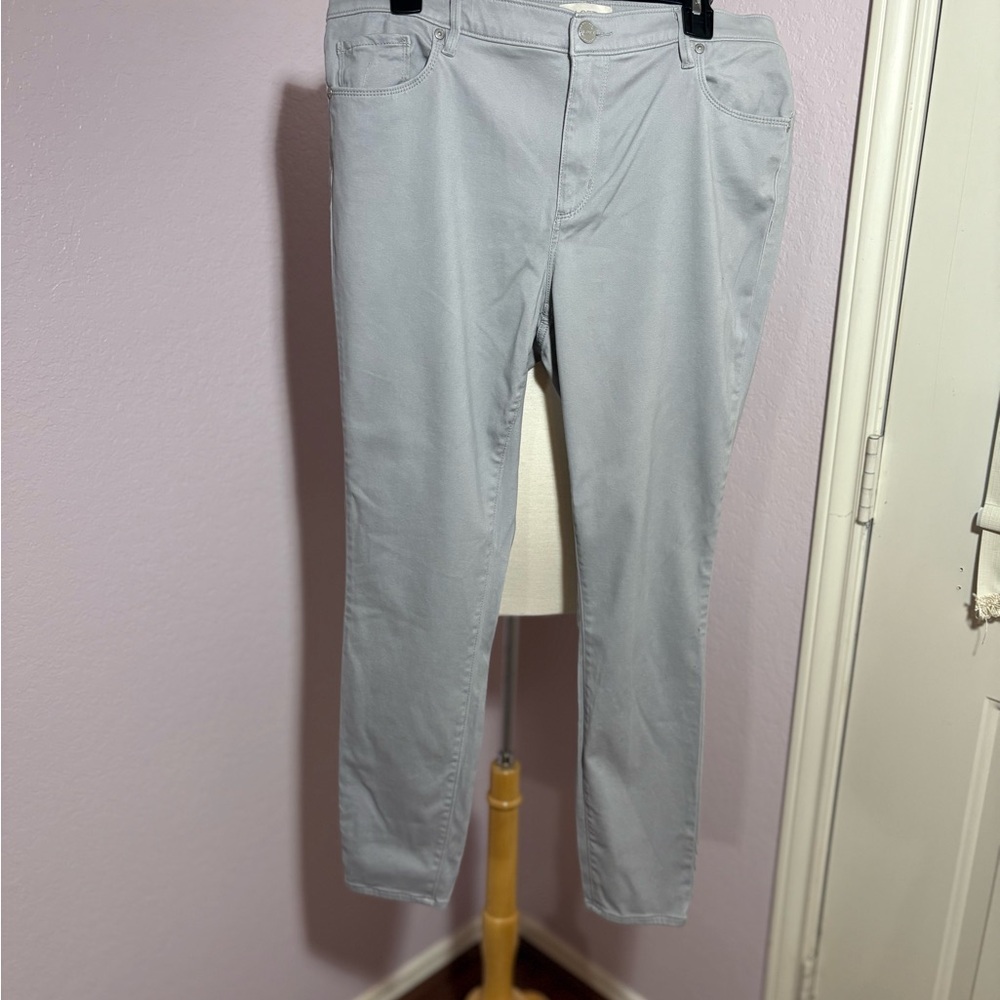 LOFT High Rise Gray Leggings Size 12